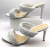 ALEXANDRE BIRMAN Alessia 85mm Knitted Leather Slide Sandals (Size 38) - 3