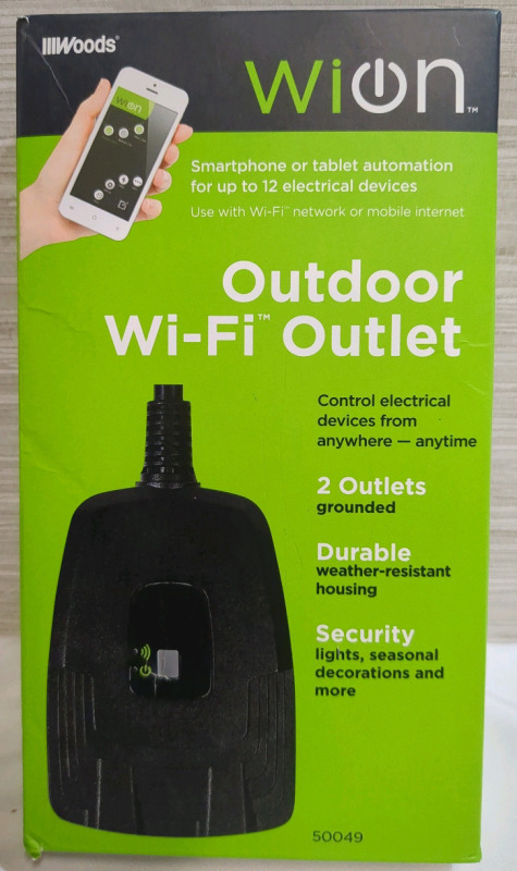 As Is WiON Outdoor WiFi Outlet