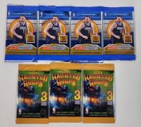 2024-25 NBAhoops Trading Card Sealed Wax Packs & 2023-24 Panini Haunted Hoops Sealed Trading Card Wax Packs