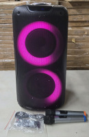 Timo T800Plus Powerful Wireless Speaker/ Karaoke System W/ 2 Microphones-powers up