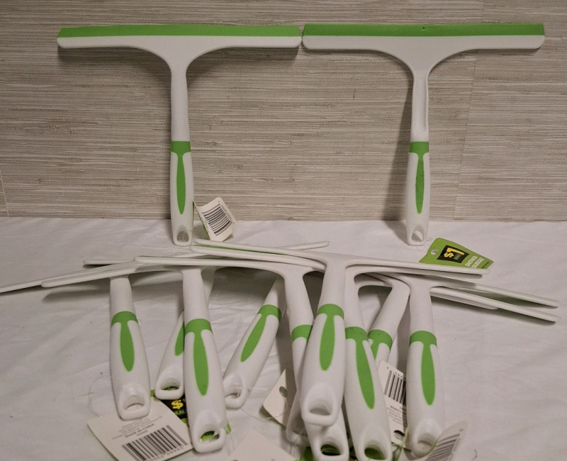 12 New Shower Squeegee | Used for Car Window Cleaning, Bathroom Cleaning and Window Cleaning | Height: 8.8" each