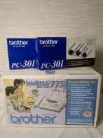Brother Intellifax 775 Fax Machine Single Phone Line Copier With Manual and 2 Printing Cartridges