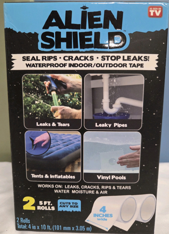 1 New Pack of 2 5ft Rolls | Alien Shield Tape