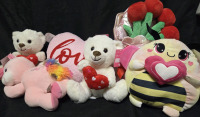 7 New | Variety Plush Stuffed Toys | Largest Measures 14"