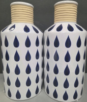 2 New | 10" Modern Rustic Vases | Perfect for Centerpieces and Flowers