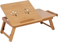 New in Box HOMFA Portable Adjustable Bamboo Laptop Stand / Foldable Desk / Notebook Table | Retails Over $100!