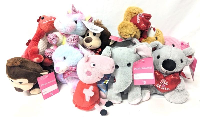 11 New Super Soft Stuffed Animals Up To 7.5" Tall Incl Peppa Pig