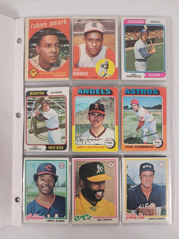 1959 , 1964 & 1974 - 1991 Topps MLB Baseball Trading Card Singles , 108 Trading Cards