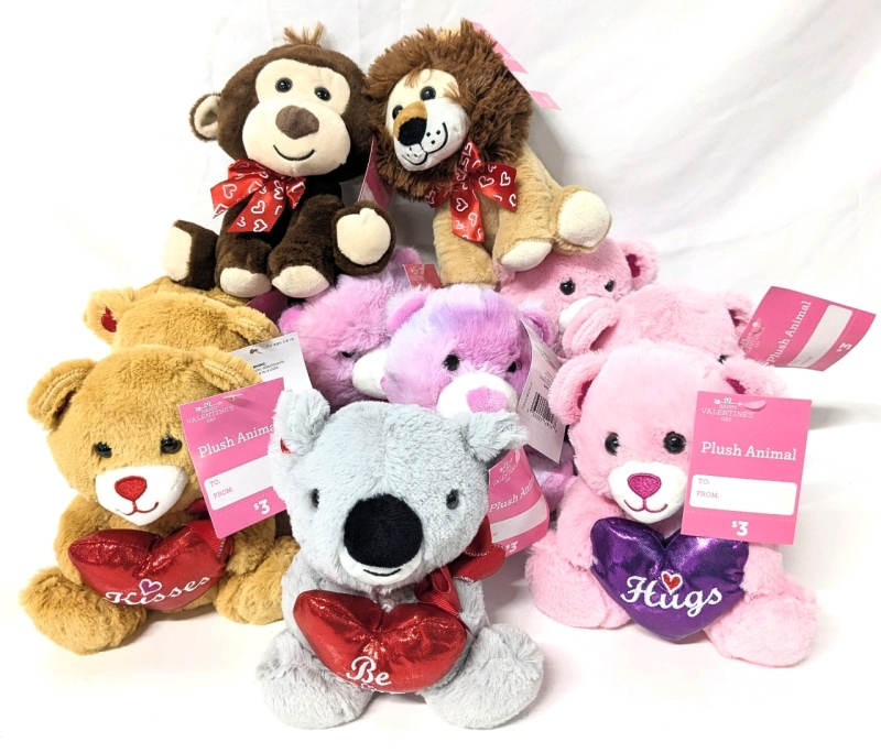 11 New Super Soft Stuffed Animals Up To 7" Tall