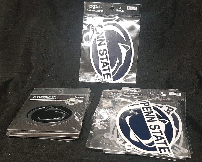 20 Penn State Car Magnets and Automotive Team Emblem w/ Adhesive Tape