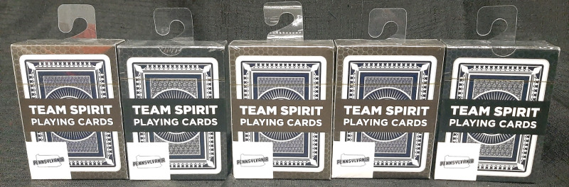 5 New Pennsylvania Team Spirit Playing Card Packs