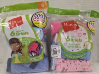 12 New | Size 6 and 8 Girl's HANES Briefs