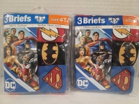 6 New Pairs | Size 4T Boys DC Briefs | Flash, Batman & Superman