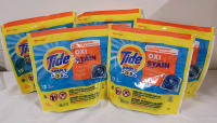 5-Packs New TIDE Simply PODS Laundry Pods . 5-Packs , 13 Pods per pack .