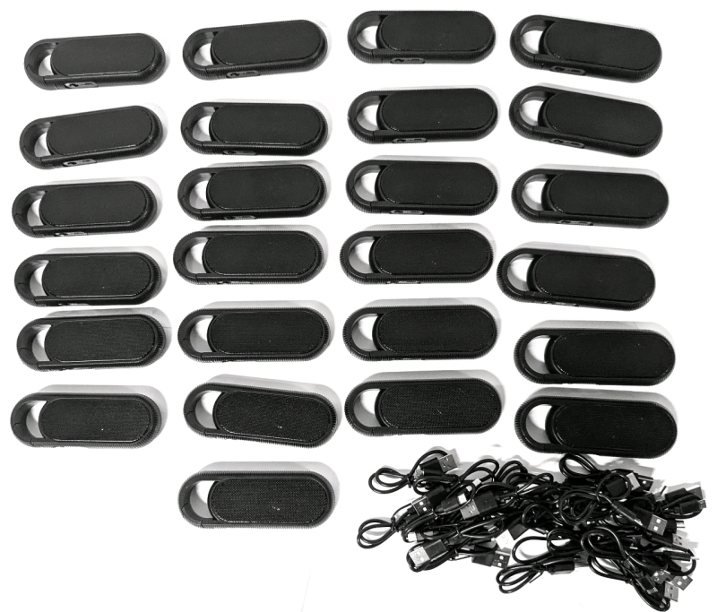 25 New SOUL SPEAKER Wireless Bluetooth Speakers with Built-In Hook & 22 Micro USB Charging Cables | Over $250 Retail Value!