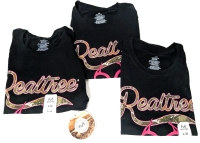 3 New Size Large Women's REAKTREE Cotton Blend Logo Tees