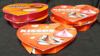 3 Boxes of Hershey's Kisses (184g Each, Best Before August 2025), & 2 Boxes of Reeses Miniatures (184g Each, Best Before August 2025)