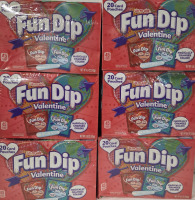 6 New Boxes of 20 | Lik.M.Aid FUN DIP Valentine | 243g a box
