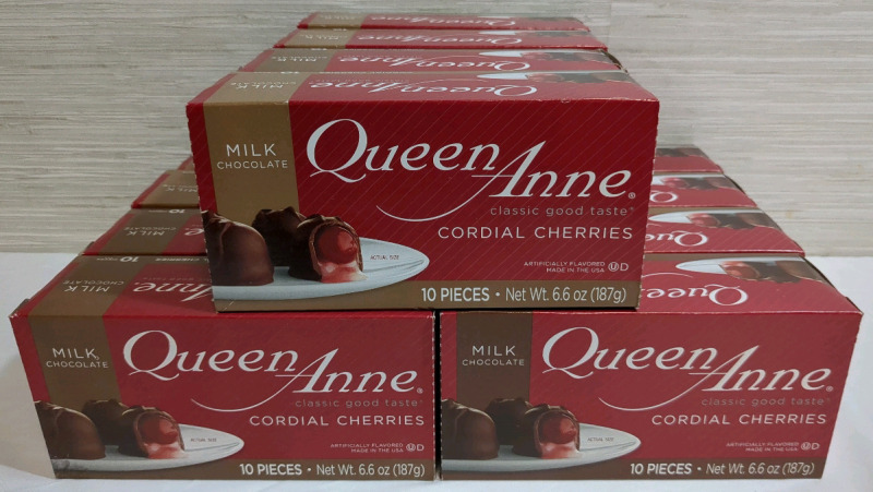 12 New Boxes Queen Anne Milk Chocolate Cordial Cherries