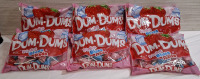New 6 Spangler Dum-Dums Lollipop Packets | Net WT 7.8oz per packet | Best By 10/08/27