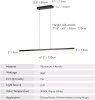 New Tubicen 47" Linear Pendant Light Fixture, 30W Dimmable Kitchen Island LED Light - Black Model T121639 Retails for $189 - 2