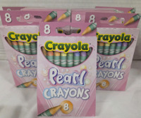 17 New Packs of 8 | CRAYOLA Pearl Crayons