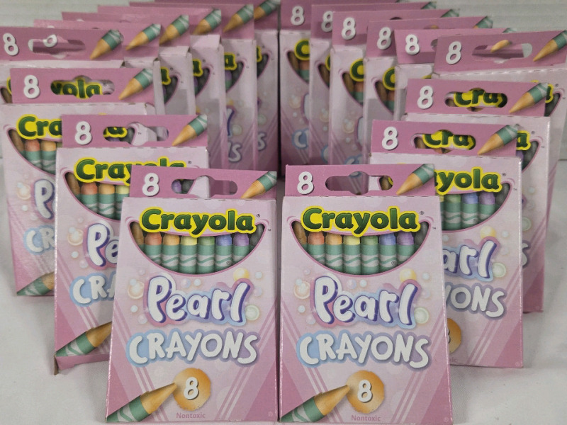 18 New Packs of 8 | CRAYOLA Pearl Crayons