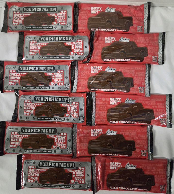 12 New | PALMER Milk Chocolate Flavoured Pick me Up Candy Bars | 128g Ea.