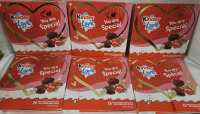 6 New | 25 pcs Ea. KINDER Mini Hearts | 107g ea.