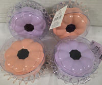 4 New | CONAIR PopUp Brush and Spiral Hair Tie | Measures 3" x 2"