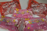 5 New | Assorted Candies Lot | Smarties (340g a Bag) & Heart Pops (190g a Box)