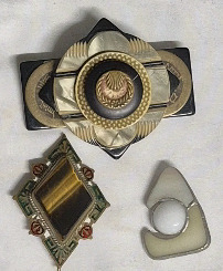 3 Vintage Unique Brooches