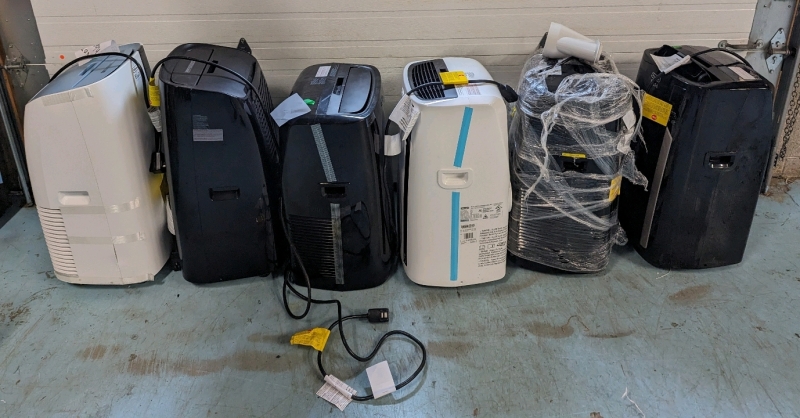 6 Delonghi Air-conditioners. As is