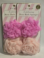 2 New Sets | Of Exfoliating Rose Bath Sponges
