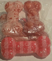 5 New | Assorted Rubber Squeaky Dog Toys | 6.5" x 3"