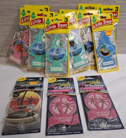 New 15 Assorted Air Freshers | Brands: 12 Little Trees & 3 California Scents | Measurements: 7.8" X 3" (Little Fresh packet)