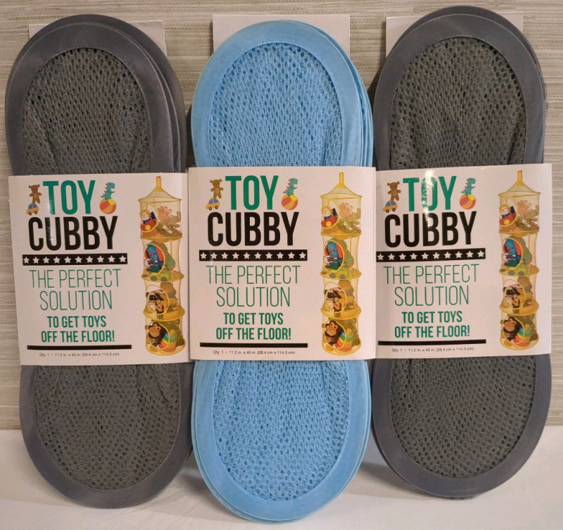 3 New Hanging Toy Cubby Bundle 11.2 x 45 inches