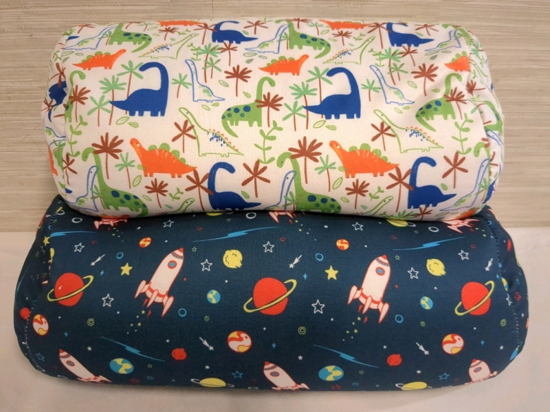 2 New Beaded Bolster Pillows