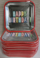 15 New Bright & Cheerful Birthday Plate Packages 8 plates per pack