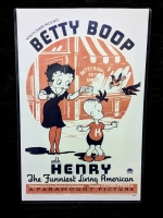 BETTY BOOP with Henry: The Funniest Living American Poster / One Sheet in Protective Sleeve - 11" &times; 17" (No COA)