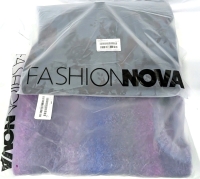 2 New Size LARGE Women's FASHION NOVA: Feelin' Moody Ombre Sweater (Purple/Combo) & Midnight Garden Blazer Pant Set (Blue/Combo) | Over $100 Retail Value!