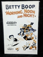BETTY BOOP in "Morning, Noon and Night" Poster / One Sheet in Protective Sleeve - 11" &times; 17" (No COA)