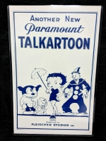 BETTY BOOP "Another New Paramount Talkartoon" Poster / One Sheet in Protective Sleeve - 11" &times; 17" (No COA)