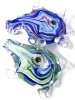 Pair of Signed Art Glass Turtles from Dockyard Glassworks, Bermuda - Approx 2.75" Long Ea, No Chips or Cracks - 5