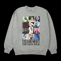 New Size XS Unisex TAYLOR SWIFT The Eras II Tour Grey Crewneck Sweater | Retails Over $70!