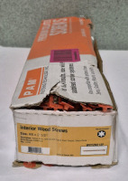 1000 New PAM Interior Wood Screws Part # WCYZ8212F Retail for $122