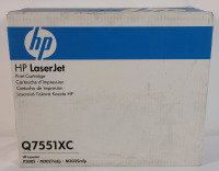 New , Sealed - HP LaserJet 51X - Q7551XC Black High Yield Original LaserJet Toner Cartridge . Retail $240