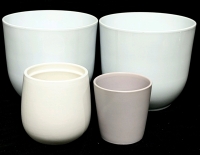 4 As-New Ceramic Plant Pots / Planters - 4.75" - 8" Tall, No Chips or Cracks | Over $50 Retail Value!