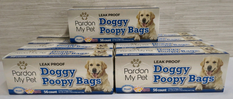 10 New Boxes Pardon My Pet Leak Proof Doggy Bags 56 per box.