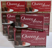 9 New Boxes Queen Anne Chocolate Cordial Cherries